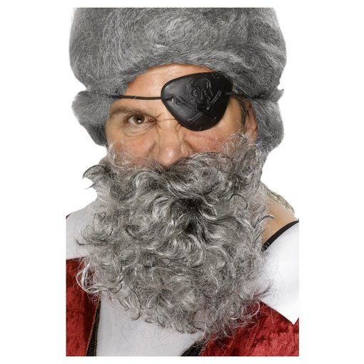 Licht grijze piraten baard