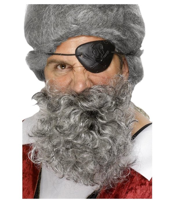 Licht grijze piraten baard