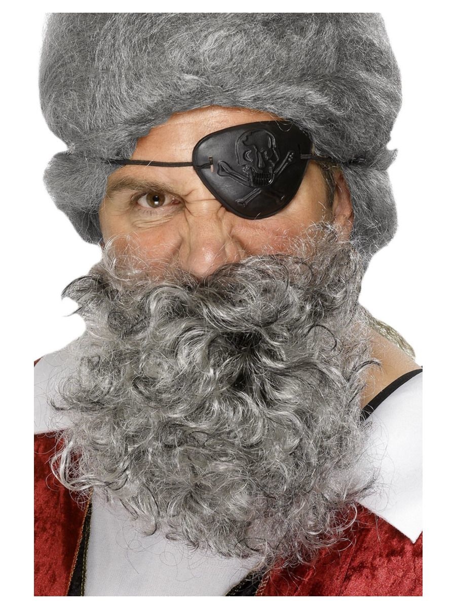 Licht grijze piraten baard afbeelding