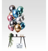 Chrome Ballonnen Treasures Premium 33cm - 12 Stuks