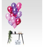 Ballonnen Set Berry Pink Metallic Premium 30cm - 15 Stuks