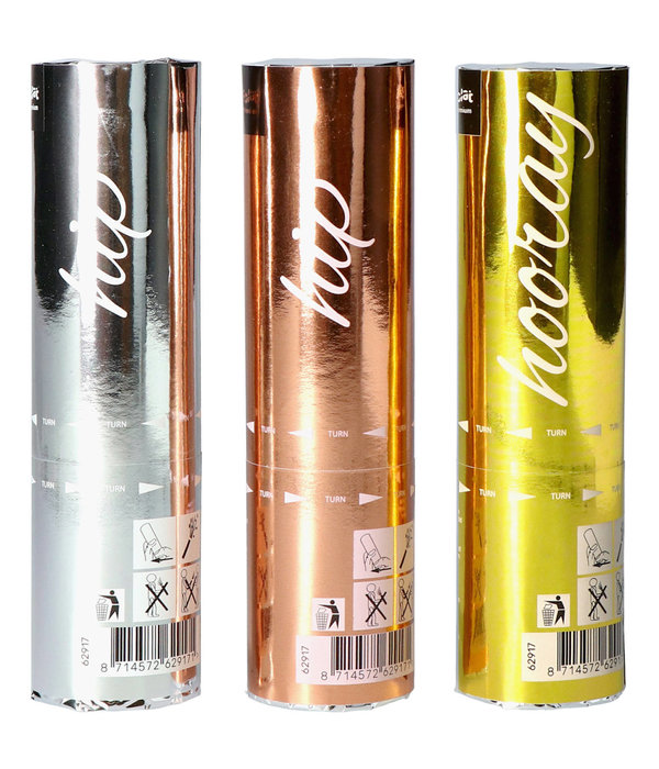 Confetti Kanonnen Set Shimmer - 3 Stuks