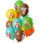 Ballonnen Set Bosdieren Premium - 12 Stuks