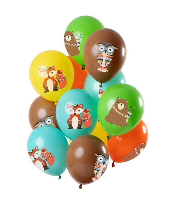 Ballonnen Set Bosdieren Premium - 12 Stuks