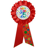 Rozet 25 Jaar Happy Birthday Stippen