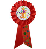 Rozet 30 Jaar Happy Birthday Stippen