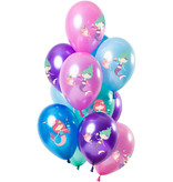 Metallic Ballonnen Set Zeemeermin Premium - 12 Stuks
