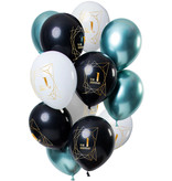 Ballonnen Jubileum 1 Jaar Premium - 12 stuks