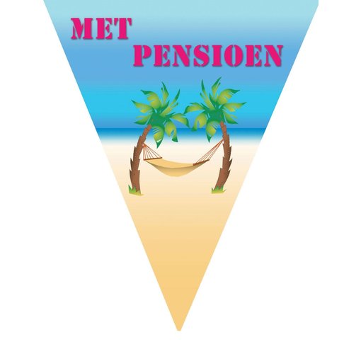 Vlaggenlijn 'Met Pensioen' - 5m