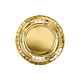 Metallic Gouden Bordjes Rond 18cm - 6 stuks