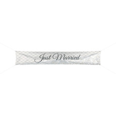 Bruiloft Spandoek Just Married 300x60cm