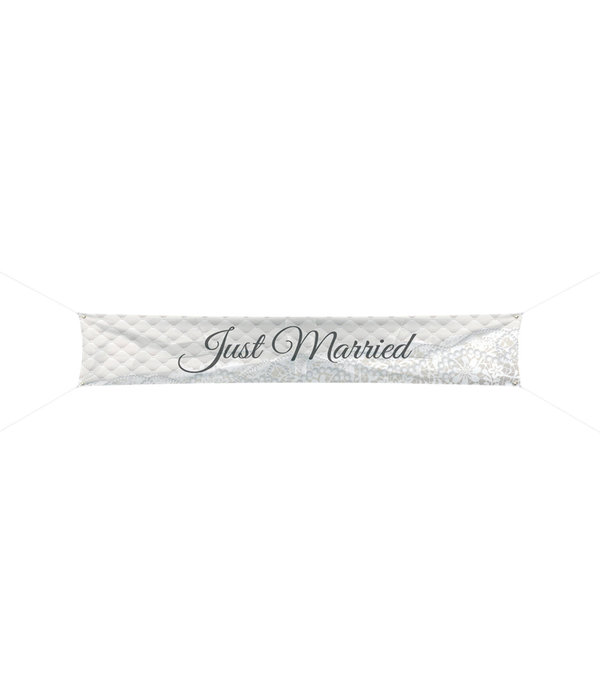 Bruiloft Spandoek Just Married 300x60cm