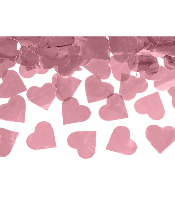 Confetti Shooter Hartjes Roségoud - 60 cm