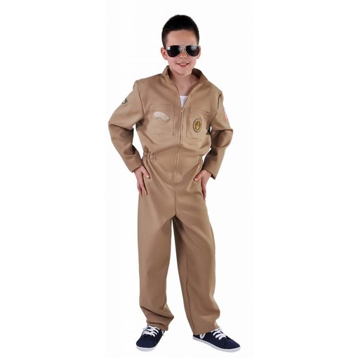 Jet Fighter Straaljager pak kind camel