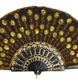 Handwaaier Pailletten Goud