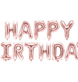 Happy Birthday Ballonnen set Rosé Goud