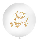 Mega Ballon Just Married Wit - 1m