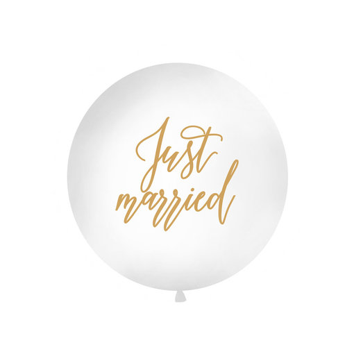 Mega Ballon Just Married Wit - 1m