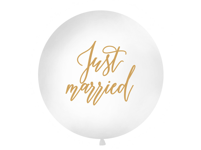 Mega Ballon Just Married Wit - 1m