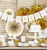 Letterslinger Just Married Wit - 155cm