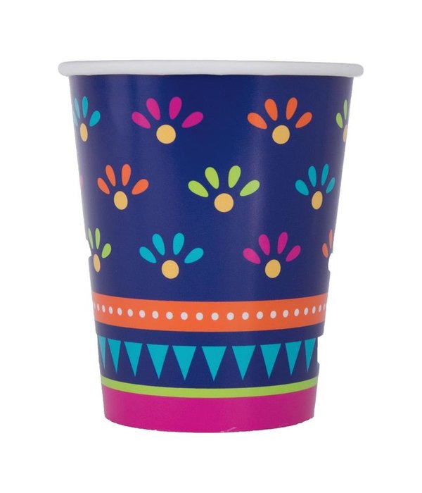 Mexicaanse Party Bekers Boho Fiësta - 8 Stuks