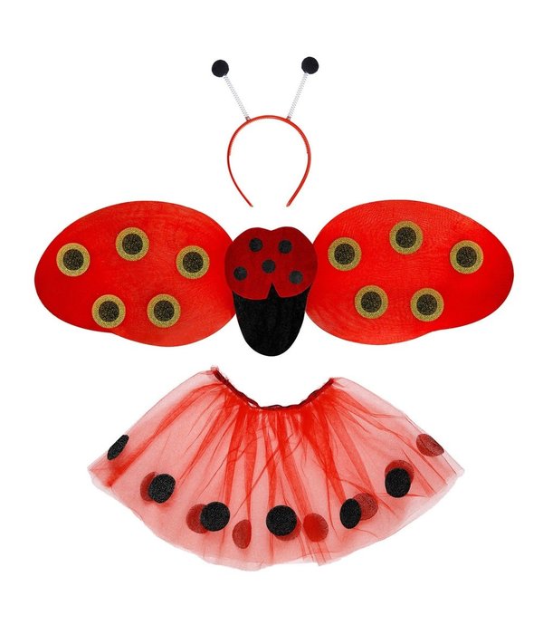 Verkleedset lieveheersbeestje 3-delig