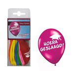 Ballonnen Hoera Geslaagd - 12 Stuks
