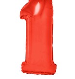 Folieballon Rood Cijfer '1' Groot