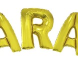 Folieballonnen Set Sarah Goud groot