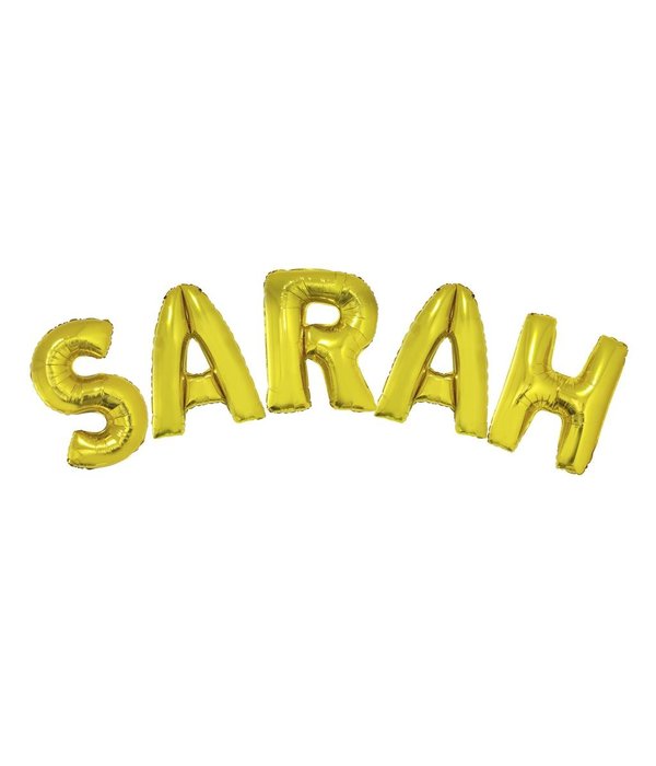 Folieballonnen Set Sarah Goud groot