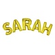 Folieballonnen Set Sarah Goud groot