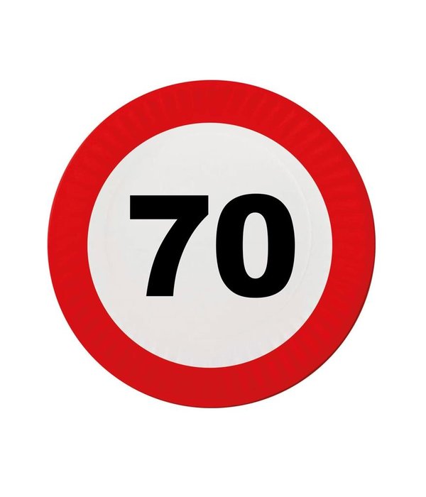 70 Jaar Verkeersbord Borden - 8 stuks
