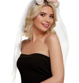 Diadeem Met Bloemen En Sluier