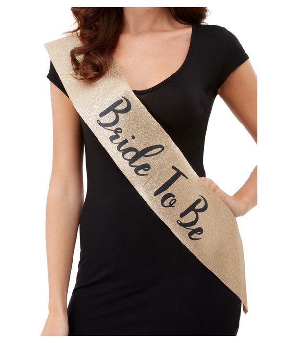 Bride To Be Sjerp Goud Glitter