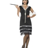 Jaren 20 Flapper Jurk Zwart