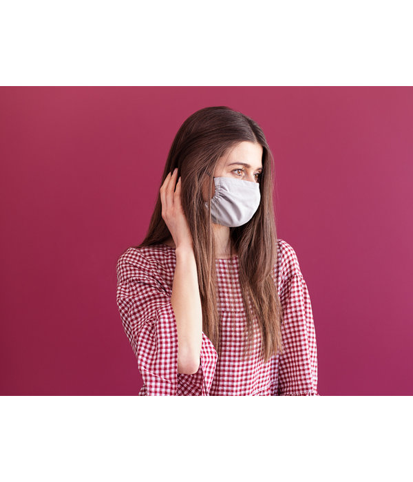 Herbruikbaar Mondkapje 2-laags Licht Grijs Universeel