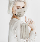 Herbruikbaar Mondkapje Plooien Warm Grijs Volwassene