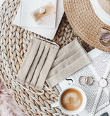 Herbruikbaar Mondkapje Plooien Warm Grijs Volwassene