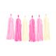 Tassel slinger roze/crème - 1,5 meter