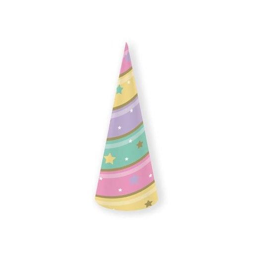 Feesthoedjes Unicorn Sparkle - 8 Stuks