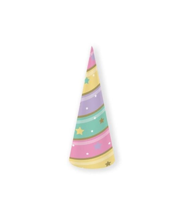 Feesthoedjes Unicorn Sparkle - 8 Stuks