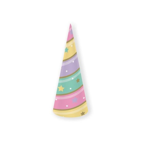 Feesthoedjes Unicorn Sparkle - 8 Stuks afbeelding