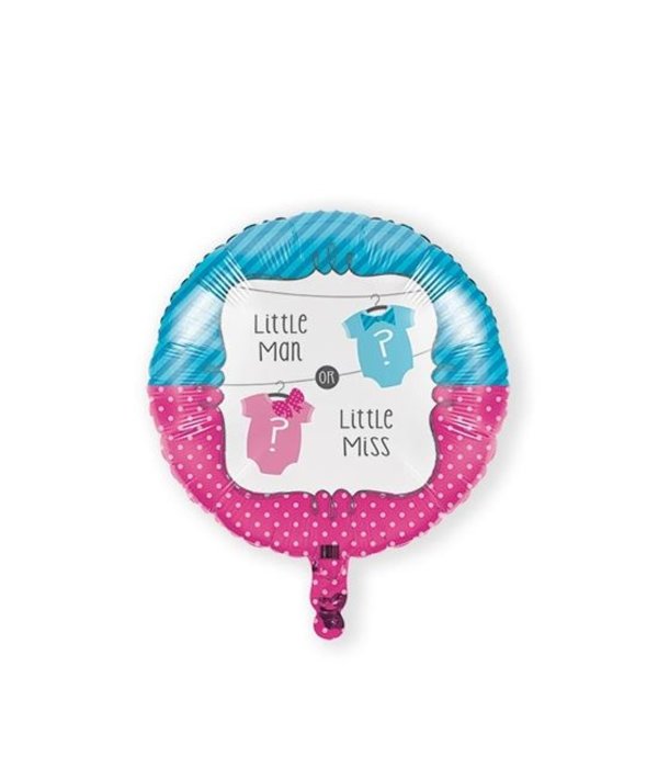 Folieballon Little Man Or Miss - 46cm