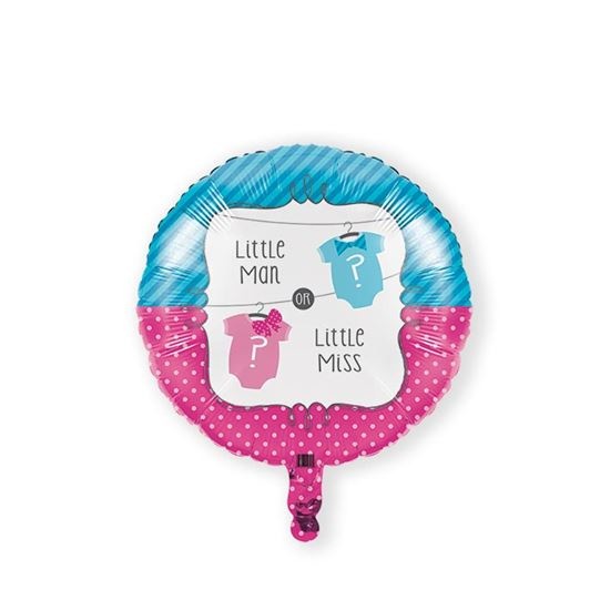 Folieballon Little Man Or Miss - 46cm