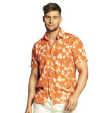 Tropische Hawaii Blouse Oranje