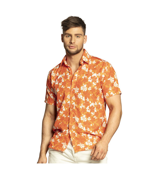 Tropische Hawaii Blouse Oranje
