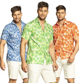 Tropische Hawaii Blouse Blauw