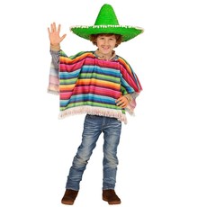 Poncho meerkleurig kind