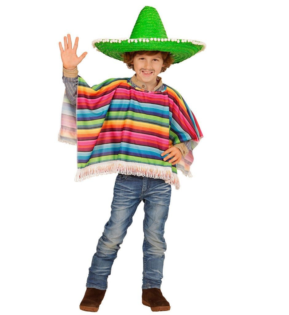 Poncho meerkleurig kind afbeelding