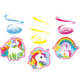 Swirls Hangdecoratie Magische Eenhoorn - 6 Stuks